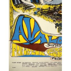 Original Vintage Koncert Plakat - Siegel-Schwall, Avalon Ballroom 1968