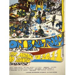 Original Vintage Koncert Plakat - Siegel-Schwall, Avalon Ballroom 1968