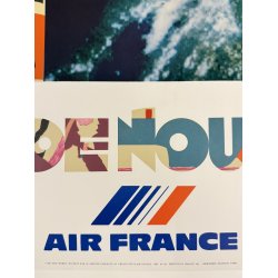Original Vintage Plakat - Liberte, Air France