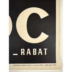 Original Vintage Plakat - Maroc, Rabat