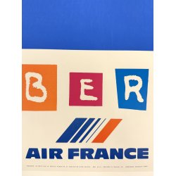 Original Vintage Plakat - Liberte, Air France