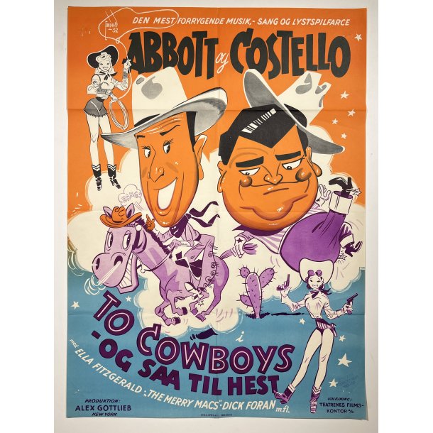 Abbott Og Costello - To Cowboys Og Saa Til Hest