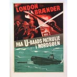 London brnder / Paa u-baads patrulje i Nordsen