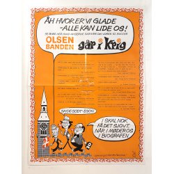 Olsen Banden Gr I Krig - Reklameplakat