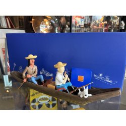 Tintin Med Terry Og Caraco I Kano - Figur Fra 2014