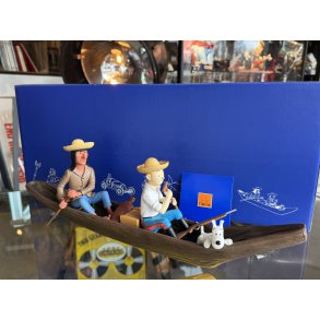 Tintin Med Terry Og Caraco I Kano - Figur Fra 2014