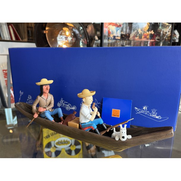 Tintin Med Terry Og Caraco I Kano - Figur Fra 2014