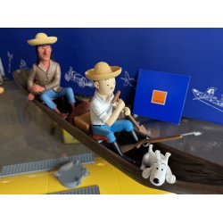 Tintin Med Terry Og Caraco I Kano - Figur Fra 2014