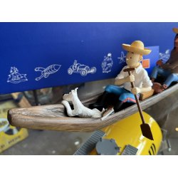 Tintin Med Terry Og Caraco I Kano - Figur Fra 2014