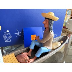 Tintin Med Terry Og Caraco I Kano - Figur Fra 2014