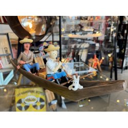 Tintin Med Terry Og Caraco I Kano - Figur Fra 2014