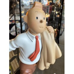 Tintin Med Terry "Globe Trotter" 20cm Figur - Fra 2004