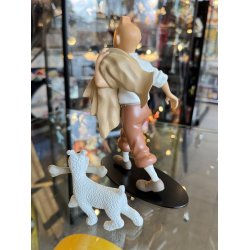 Tintin Med Terry "Globe Trotter" 20cm Figur - Fra 2004