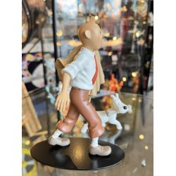 Tintin Med Terry "Globe Trotter" 20cm Figur - Fra 2004