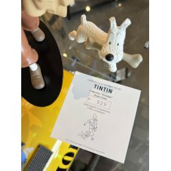 Tintin Med Terry "Globe Trotter" 20cm Figur - Fra 2004