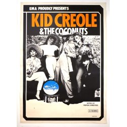 Original Vintage Plakat - Kid Creole &amp; The Coconuts, Tropical Gangsters