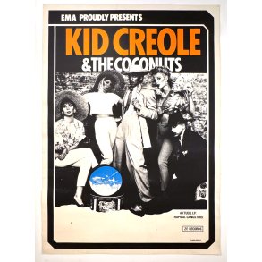 Original Vintage Plakat - Kid Creole & The Coconuts, Tropical Gangsters