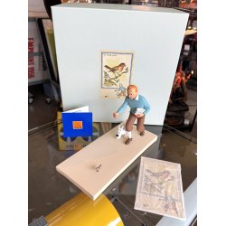 Tintin Med Terry Og Fugl Figur - Le Rouge-George - Fra 2013