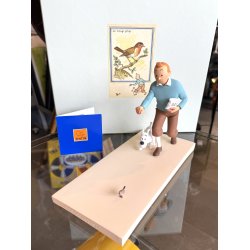 Tintin Med Terry Og Fugl Figur - Le Rouge-George - Fra 2013