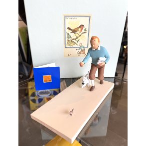 Tintin Med Terry Og Fugl Figur - Le Rouge-George - Fra 2013