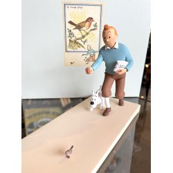 Tintin Med Terry Og Fugl Figur - Le Rouge-George - Fra 2013