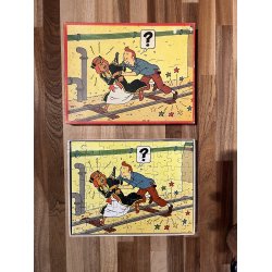 Originalt Tintin Puslespil Fra 1977