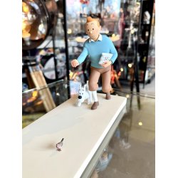 Tintin Med Terry Og Fugl Figur - Le Rouge-George - Fra 2013