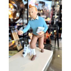 Tintin Med Terry Og Fugl Figur - Le Rouge-George - Fra 2013