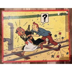 Originalt Tintin Puslespil Fra 1977