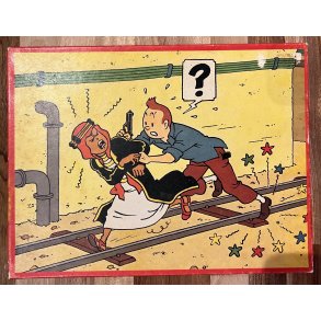 Originalt Tintin Puslespil Fra 1977