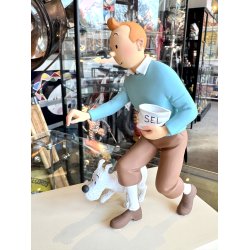 Tintin Med Terry Og Fugl Figur - Le Rouge-George - Fra 2013