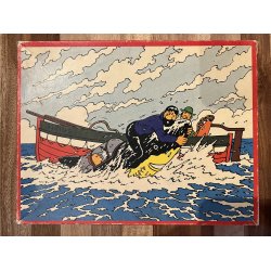Originalt Tintin Puslespil Fra 1977