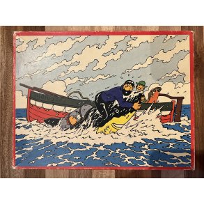 Originalt Tintin Puslespil Fra 1977