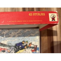 Originalt Tintin Puslespil Fra 1977