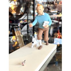 Tintin Med Terry Og Fugl Figur - Le Rouge-George - Fra 2013