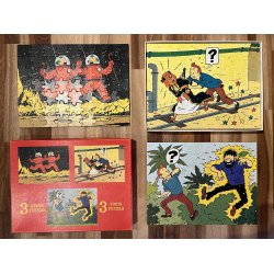 Originalt Tintin Puslespil Fra 1977