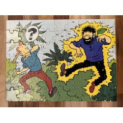 Originalt Tintin Puslespil Fra 1977