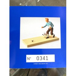 Tintin Med Terry Og Fugl Figur - Le Rouge-George - Fra 2013
