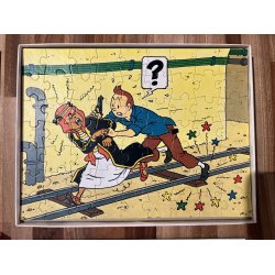 Originalt Tintin Puslespil Fra 1977