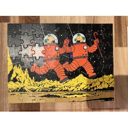 Originalt Tintin Puslespil Fra 1977