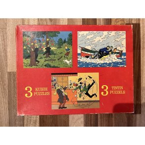 Originalt Tintin Puslespil Fra 1977