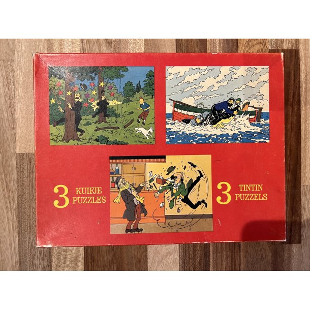 Originalt Tintin Puslespil Fra 1977