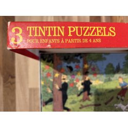 Originalt Tintin Puslespil Fra 1977