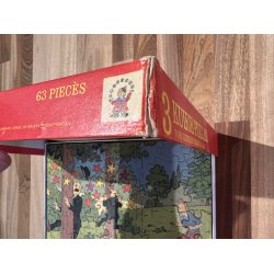 Originalt Tintin Puslespil Fra 1977