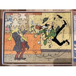 Originalt Tintin Puslespil Fra 1977
