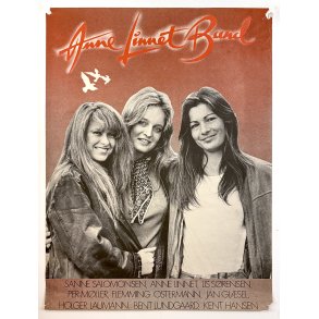 Original Vintage Plakat - Anne Linnet Band