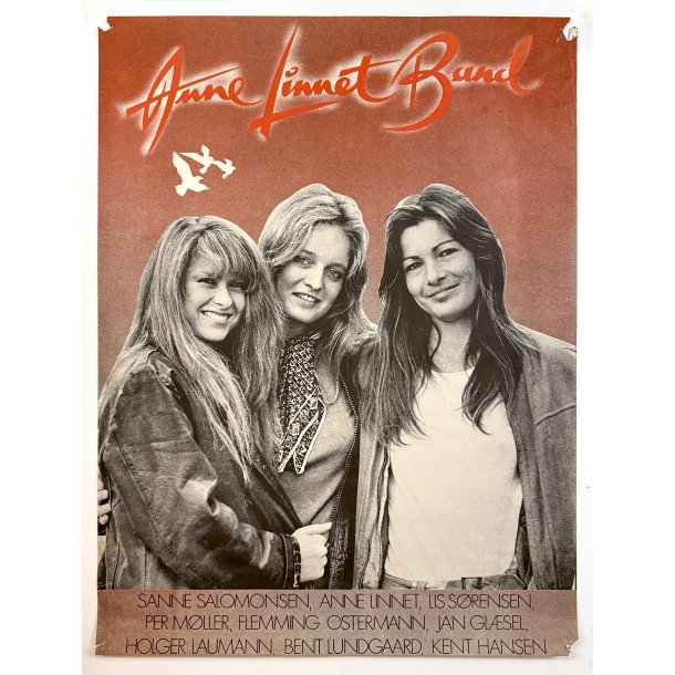 Original Vintage Plakat - Anne Linnet Band
