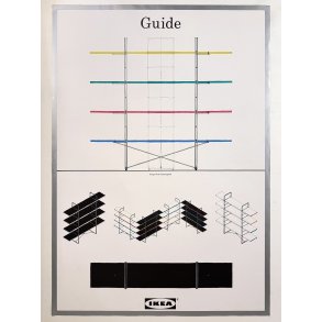 Original Vintage Plakat - Guide Reol, IKEA 1984