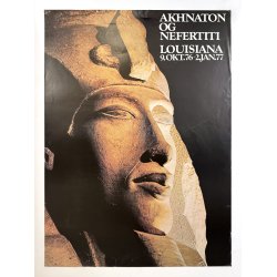 Original Vintage Plakat - Akhnaton Og Nefertiti, Louisiana 1976