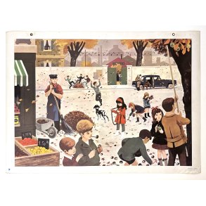 Original Vintage Plakat - Fransk Dobbeltsidet Planche 1967